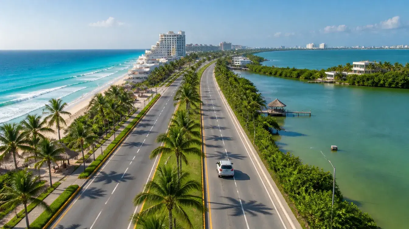 Las calles más lindas de Cancún para manejar